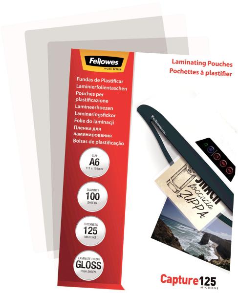 Fellowes laminiertasche a6 5307201 glanz, 125my 100 stk - Fellowes-5307201-0077511530722-02.jpg