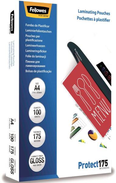 Fellowes laminiertasche a4 5308703 glanz, 175my 100 stk - Fellowes-5308703-0077511530876