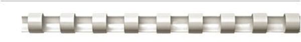 Fellowes plastikbinderücken 6mm a4 5345005 weiss, rund 100 stück - Fellowes-5345005-0077511534508