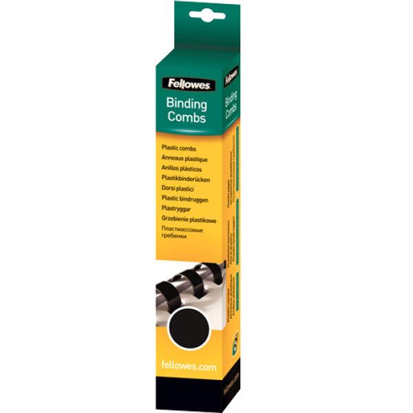 Fellowes plastikbinderücken 10 mm a4 5346108 schwarz, rund 100 stück - Fellowes-5346108-0077511534614-02.jpg