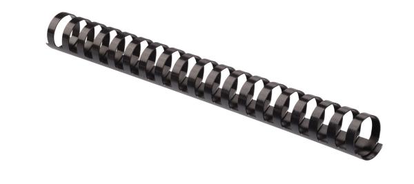 Fellowes plastikbinderücken 25mm 5348504 schwarz, rund 50 stück - Fellowes-5348504-0077511534850