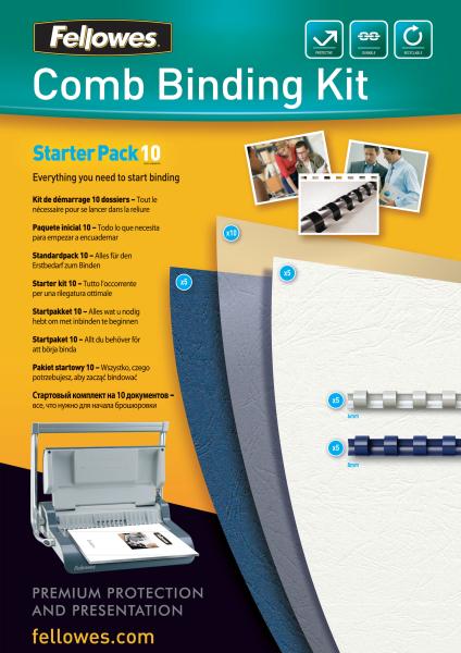 Fellowes starterkit für 10 dokumente 5371701 binding kit - Fellowes-5371701-0043859514724