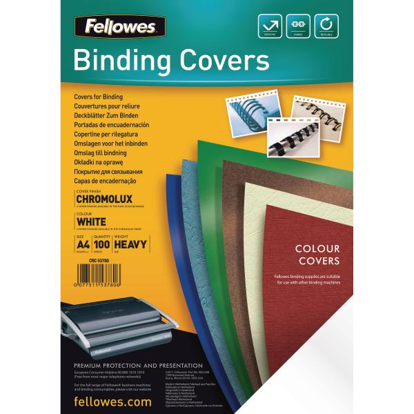 Fellowes deckblatt chromo karton 5378006 glossy 100 stück - Fellowes-5378006-0043859681068