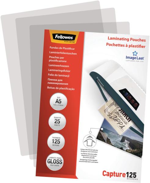 Fellowes laminiertasche a5 5396101 glanz, 125my 25 stk - Fellowes-5396101-0077511539619-02.jpg
