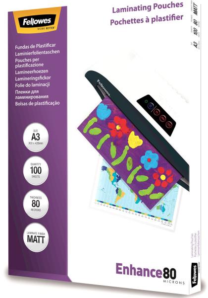 Fellowes laminiertasche a3 5452003 matt, 80my 100 stk - Fellowes-5452003-0043859522323-02.jpg