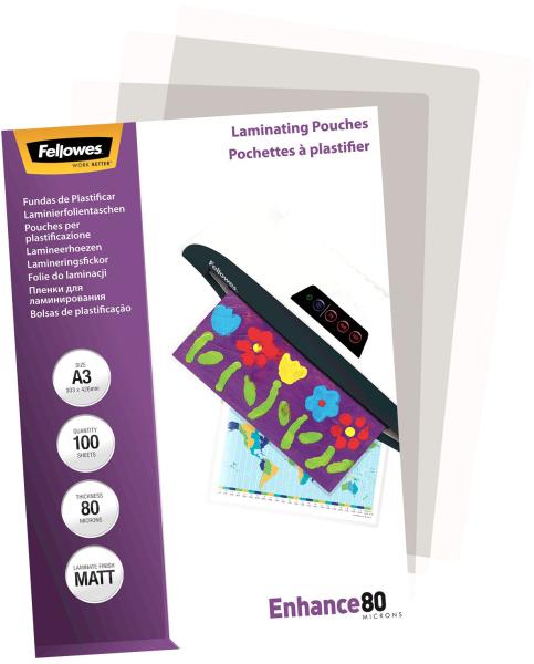 Fellowes laminiertasche a3 5452003 matt, 80my 100 stk - Fellowes-5452003-0043859522323-03.jpg