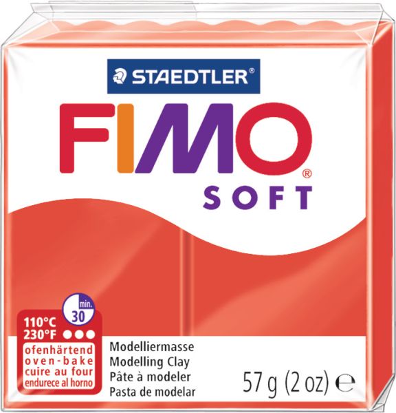 Fimo knete soft 57g 8020-24 rot - Fimo-8020-24-4006608809492