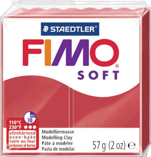 Fimo knete soft 57g 8020-26 rot - Fimo-8020-26-4006608809515