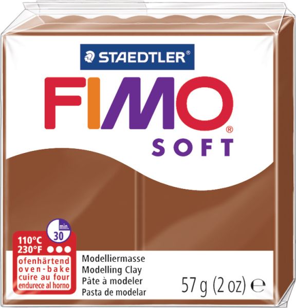 Fimo knete soft 57g 8020-76 cognac - Fimo-8020-76-4006608809850