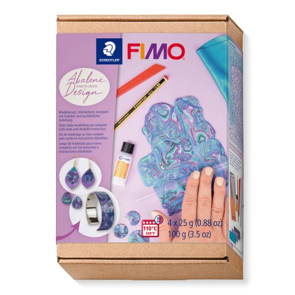 Fimo modellierset 4x25g 8025htc4 abalone design - Fimo-8025htc4-4007817151860