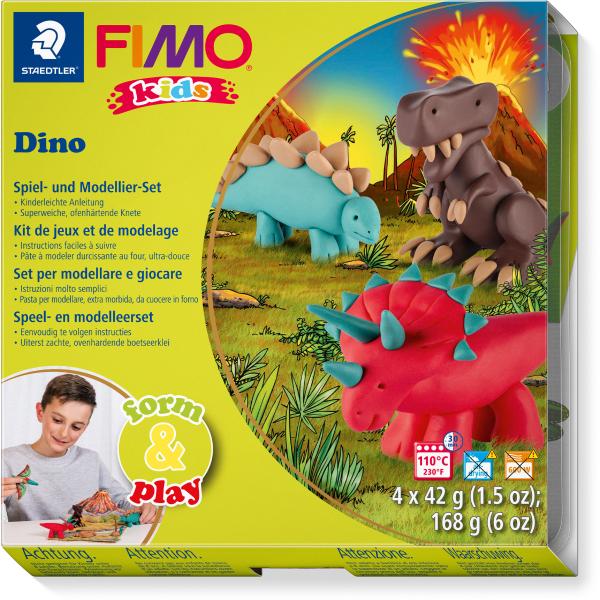 Fimo kids form&play 4x42g 803407ly set dino - Fimo-803407ly-4007817806128