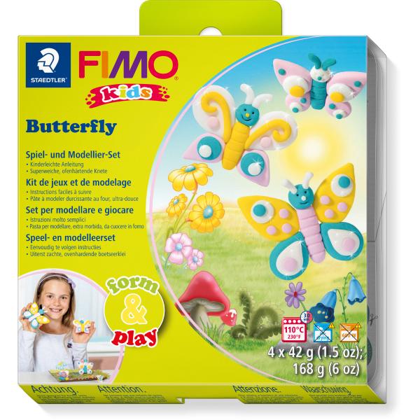 Fimo kids form&play 4x42g 803410ly set butterfly - Fimo-803410ly-4007817806180
