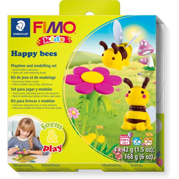 Fimo kids form&play 4x42g 803427ly set happy bees - Fimo-803427ly-4007817066508