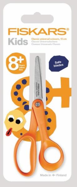 Fiskars kinderschere classic 13cm 1005166 orange, rechtshänder - Fiskars-1005166-6411501999245
