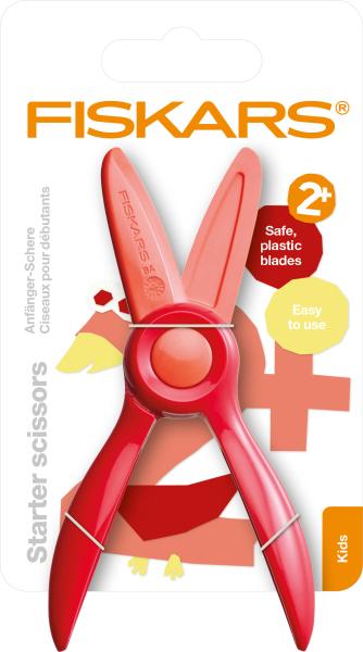 Fiskars kinderschere 9.5cm 1064065 rot, für anfänger - Fiskars-1064065-6424002014706