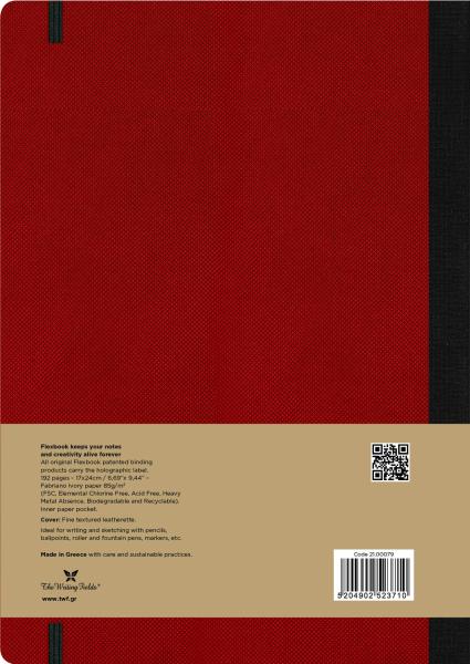 Flexbook notebook adventure 21.00079 linert 17x24cm red - Flexbook-21.00079-5204902523710-02.jpg