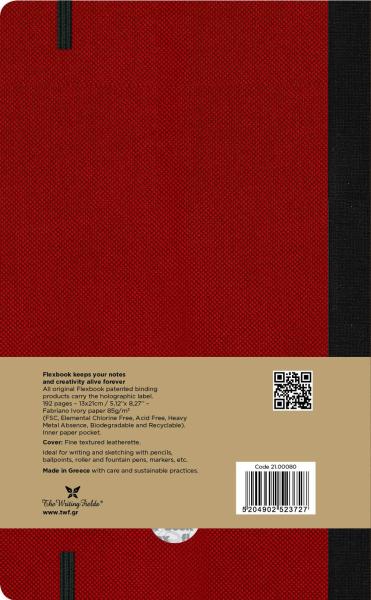 Flexbook notebook adventure 21.0008 liniert 13x21 cm red - Flexbook-21.0008-5204902523727-02.jpg
