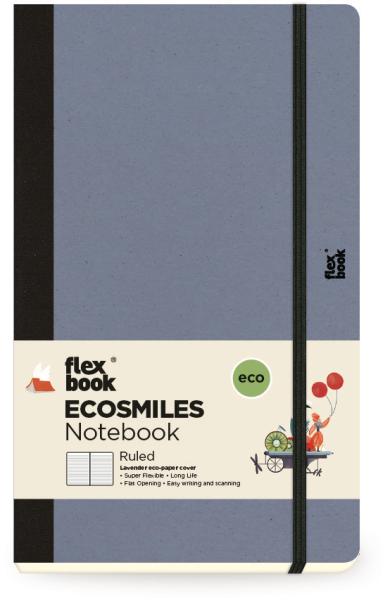 Flexbook notebook ecosmiles 21.0012 liniert 13x21 cm lavender - Flexbook-210012-5204902524083