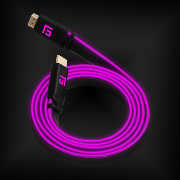 Float grip high-speed led hdmi cable fg-hdmiled-300-pink 3m, v2.1 pink - Float-grip-fg-hdmiled-300-pink-5713474051069-02.jpg