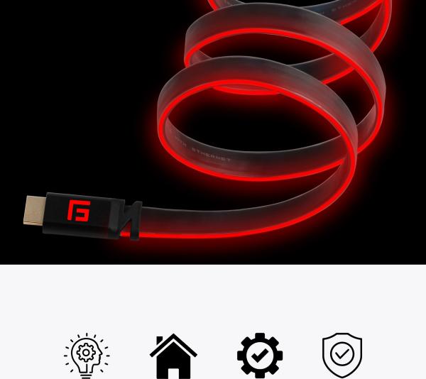 Float grip high-speed led hdmi cable fg-hdmiled-300-red 3m, v2.1 red - Float-grip-fg-hdmiled-300-red-5713474051038-03.jpg