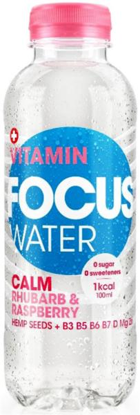 Focus calm rhabarber, pet 129400001770 50 cl, 6 stk. - Focus-129400001770-7610097133166
