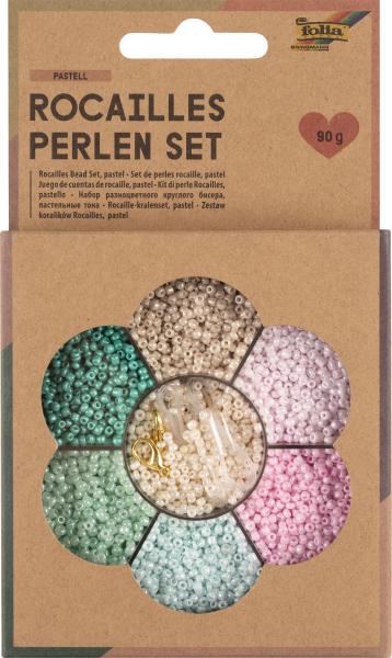 Folia rocailles-perlen-set 12908 pastell - Folia-12908-4001868129380