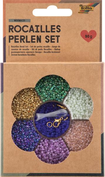Folia rocailles-perlen-set 12912 mermaid - Folia-12912-4001868131888