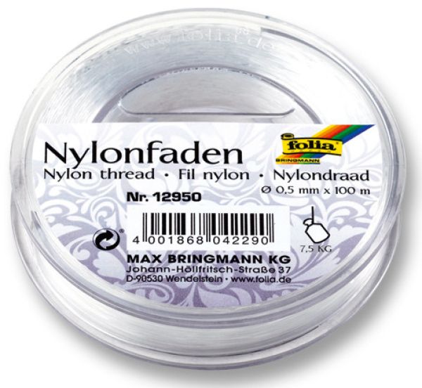 Folia nylonfaden 12950 0,5mm, 100 m - Folia-12950-4001868042290