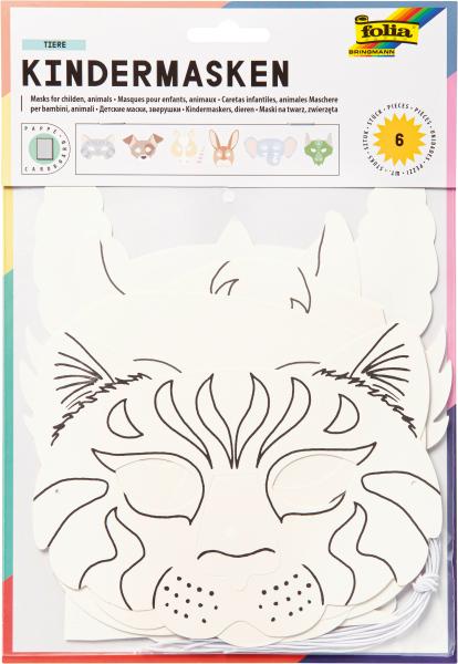 Folia kindermasken 23209 6 formen ass. - Folia-23209-4001868043129