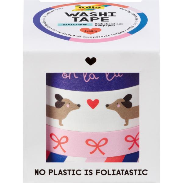 Folia washi-tape set parisienne 26454 hotfoil 4 stück - Folia-26454-4001868135275