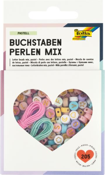 Folia perlen mix buchstaben 32024 pastell - Folia-32024-4001868133370