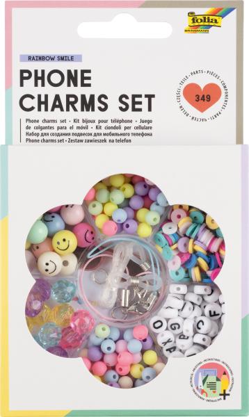 Folia phone charms set 32029 rainbow smile 349 teile - Folia-32029-4001868129991