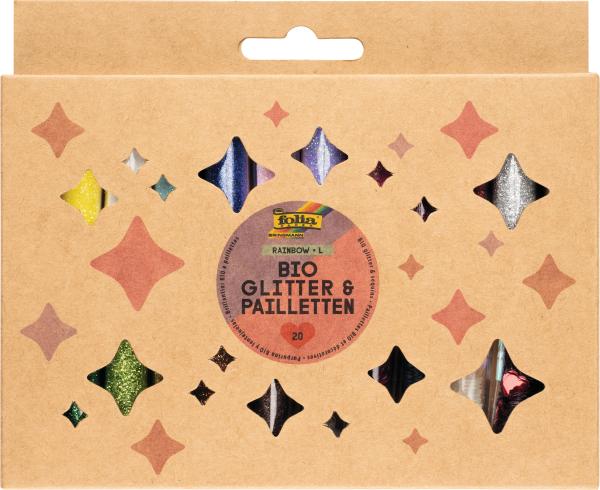 Folia bio glitzer & pailletten l 5781 rainbow - Folia-5781-4001868133523