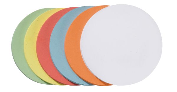 Franken moderationskarte kreis umzh 10 99 klein cm9,5cm, farblich ass. - Franken-umzh-10-99-4016946181426