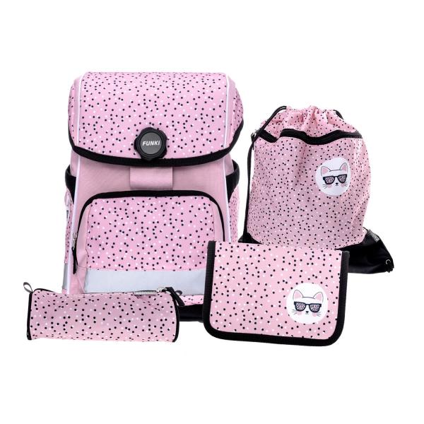 Funki cuby-bag set pink cat 6014.007 rosa 5-teilig - Funki-6014007-7611468084766