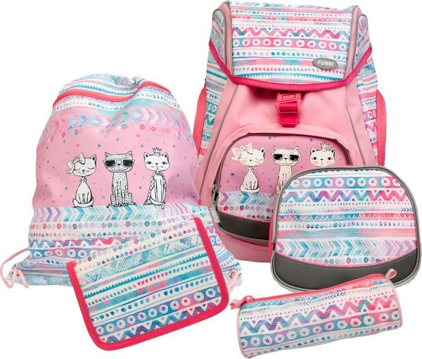 Funki flexy-bag set 6040.602 cool cats, 5-teilig - Funki-6040602-7611468083189