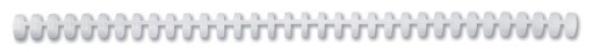 Gbc binderücken 16m a4 387340e weiss, 34 ringe 50 stück - Gbc-387340e-5028252220231