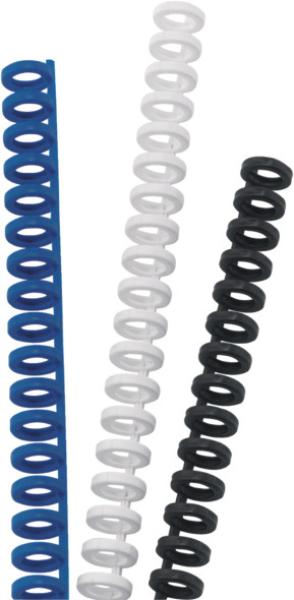 Gbc binderücken 8mm a4 388002e weiss, 34 ringe 50 stück - Gbc-388002e-5028252220156