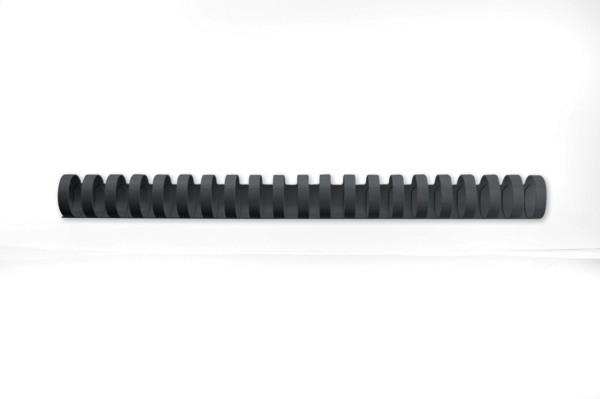 Gbc plastikbinderücken 25mm a4 4028182 schwarz, 21 ringe 50 stück - Gbc-4028182-0033816097094