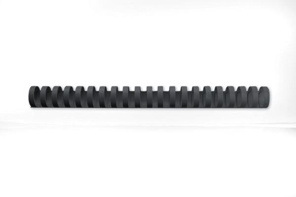 Gbc plastikbinderücken 28mm a4 4028183 schwarz, 21 ringe 50 stück - Gbc-4028183-0033816097100
