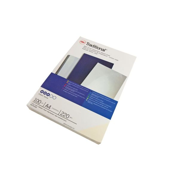 Gbc traditional umschlag a4 ce080070 weiss 100 stück - Gbc-ce080070-8019152050018
