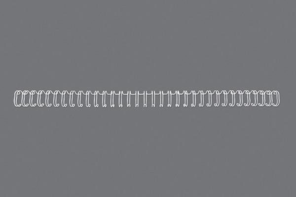 Gbc drahtbinderücken 8mm a4 rg810570 weiss, 34 ringe 100 stück - Gbc-rg810570-5019577190194