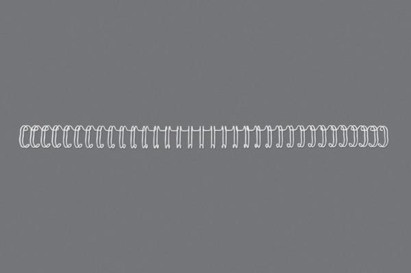 Gbc drahtbinderücken 12mm a4 rg810870 weiss, 34 ringe 100 stück - Gbc-rg810870-5019577190408
