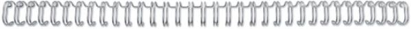 Gbc drahtbinderücken 12mm a4 rg810897 silber, 34 ringe 100 stück - Gbc-rg810897-5019577190453