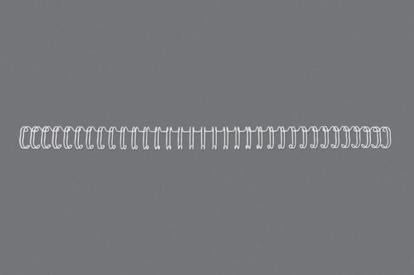 Gbc drahtbinderücken 14mm a4 rg810970 weiss, 34 ringe 100 stück - Gbc-rg810970-5019577190477