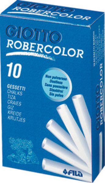 Giotto kreiden robercolor 538700 weiss 10 stück - Giotto-538700-8000825538506