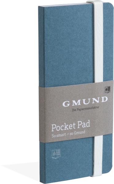 Gmund pocket pad 6.7x13.8cm 38060 denim,blanko 100 seiten - Gmund-38060-4049574038060