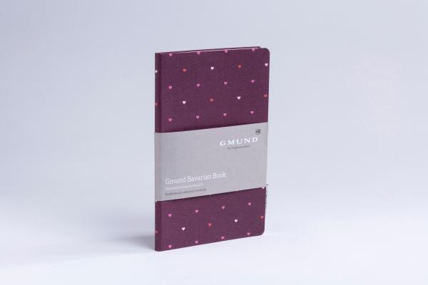 Gmund bavarian book 13.5x20cm 39456 merlot, dotted 112 seiten - Gmund-39456-4049574039456