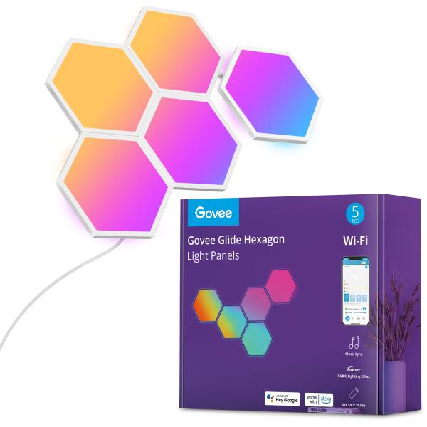 Govee glide hexa light panels b6061 5 stück - Govee-b6061-6974316994251