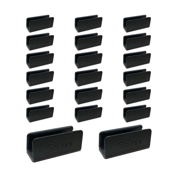 Govee halterungs-clips 20 stk. h10d1001 schwarz, für neon rope light 2 - Govee-h10d1001-6974316999409